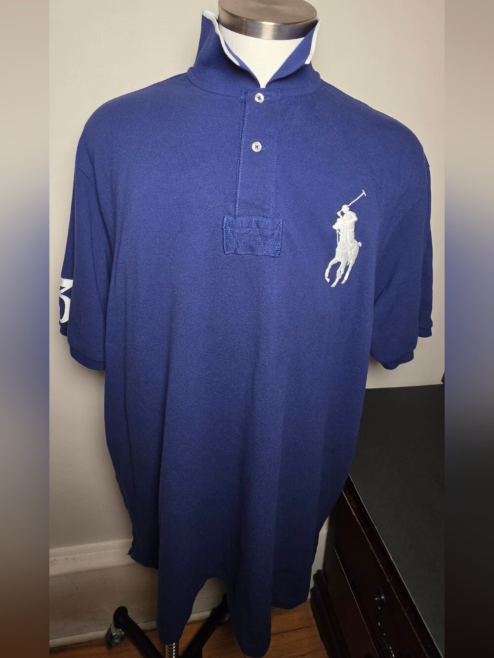 Polo by Ralph Lauren Navy Polo with White Pony Embroidery